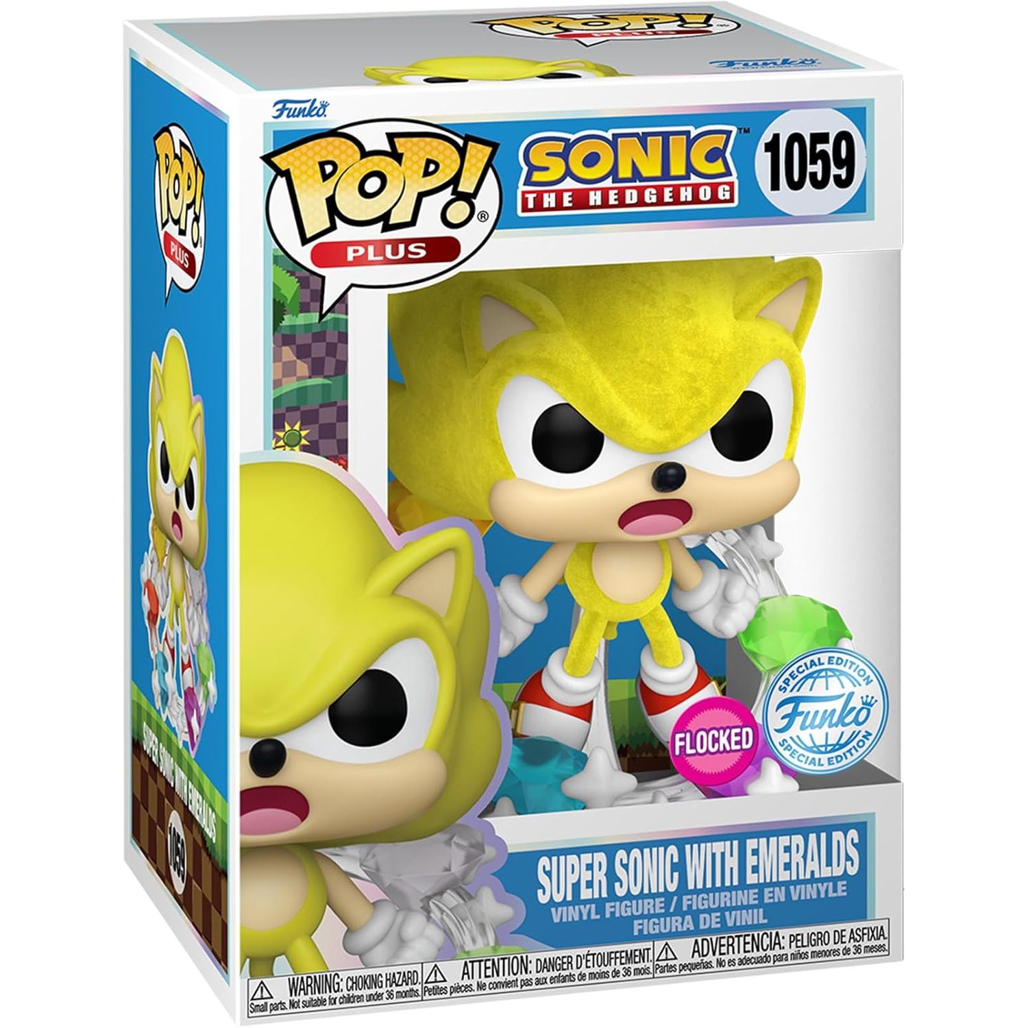 Buy Funko,Funko Pop! Plus Sonic the Hedgehog – Super Sonic with Emeralds Vinyl Figure - Gadcet UK | UK | London | Scotland | Wales| Near Me | Cheap | Pay In 3 | Action & Toy Figures